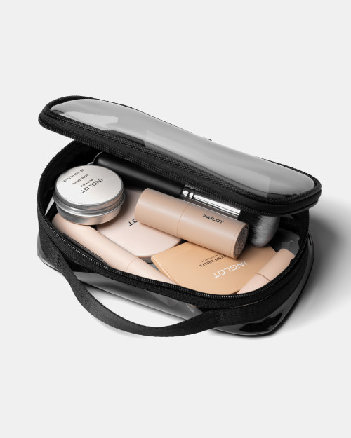 TRAVEL MAKEUP BAG SMALL BLACK TRAVEL MAKEUP BAG SMALL BLACK